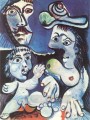 Hombre Mujer y Niño 1970 Pablo Picasso